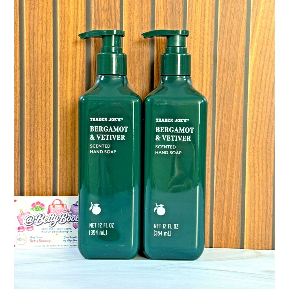 Trader Joe’s Bergamot & Vetiver HAND SOAP 12 oz NEW [2 Pack]
